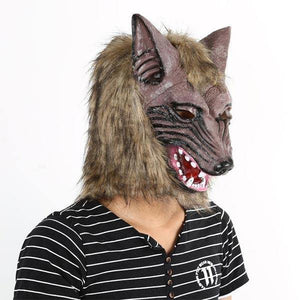 Wolf Adult Mask: terrifying ornament | Wolf-Horde-