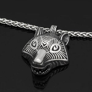 Wolf Amulet Necklace | Wolf-Horde-Silver-