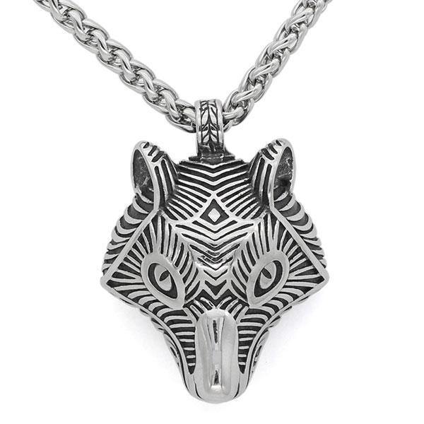 Wolf Amulet Necklace | Wolf-Horde-Silver-