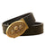 Wolf Belt: Elegant accessory | Wolf-Horde-golden brown belt loop-