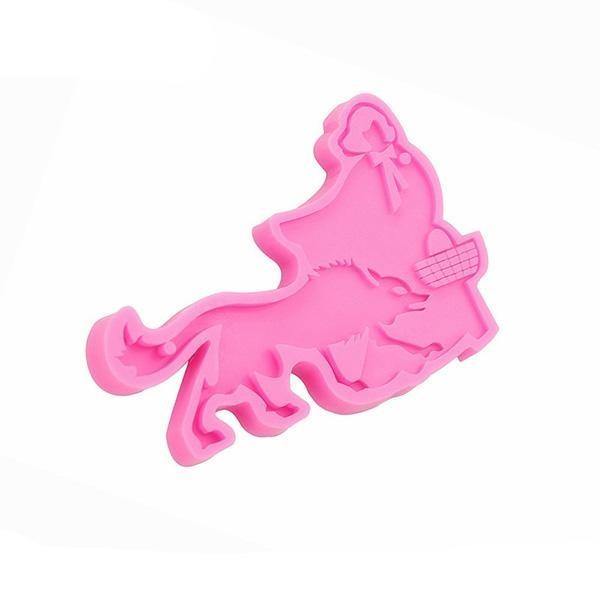 Wolf cake mold little red riding hood | Wolf-Horde-Pink-