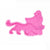 Wolf cake mold little red riding hood | Wolf-Horde-Pink-