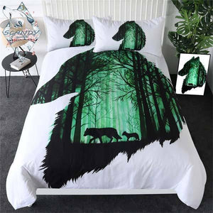 Wolf Comforter Set King | Wolf-Horde-Simple (172x218)-