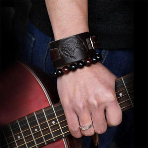 Wolf Cuff Bracelet | Wolf-Horde-Black-