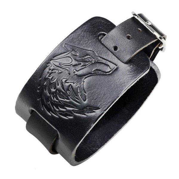 Wolf Cuff Bracelet | Wolf-Horde-Black-