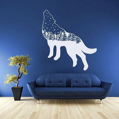 Wolf Decal Sticker | Wolf-Horde-White-