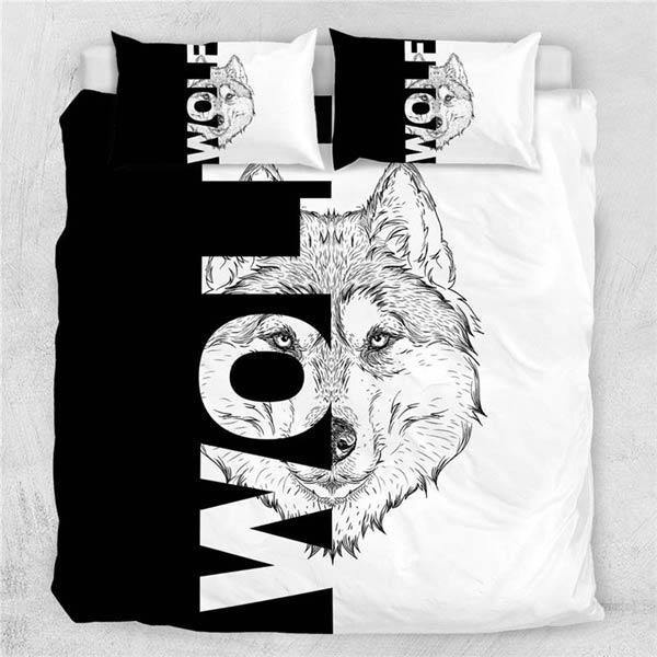 Wolf Duvet Cover Set | Wolf-Horde-Simple (172x218)-