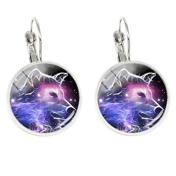 Wolf Earrings for Men | Wolf-Horde-Galactic-