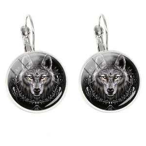 Wolf Earrings for Men | Wolf-Horde-Tribal-