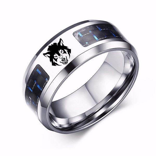 Wolf Engraved Ring | Wolf-Horde-54 mm-