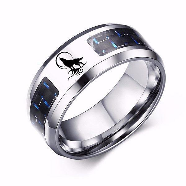 Wolf Engraved Ring | Wolf-Horde-54 mm-