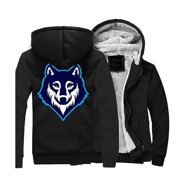 Wolf Fur Mens Jacket | Wolf-Horde Red