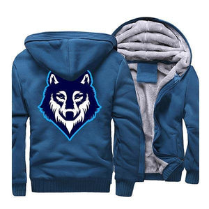Wolf Fur Mens Jacket | Wolf-Horde Blue