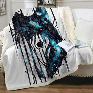 Wolf Galaxy Blanket | Wolf-Horde-127cmx152cm-