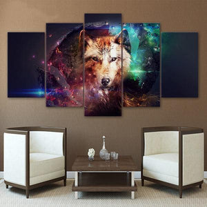Wolf Galaxy Painting | Wolf-Horde-Small-