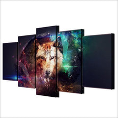 Wolf Galaxy Painting | Wolf-Horde-Small-