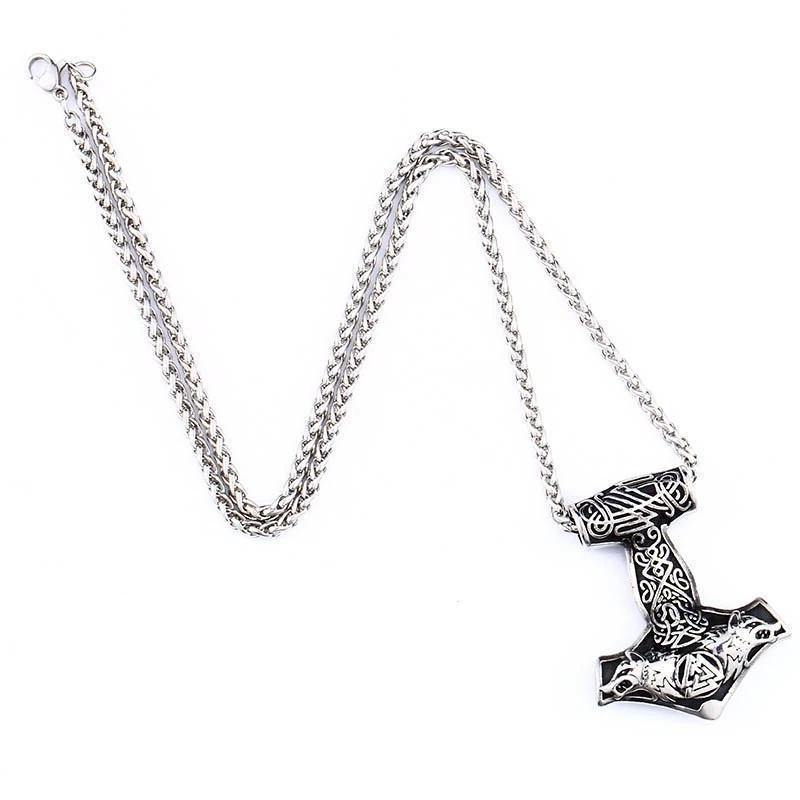 Wolf Hammer Pendant | Wolf-Horde-silver-