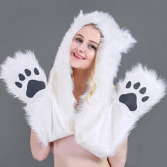 Wolf Hat Scarf Mittens | Wolf-Horde-