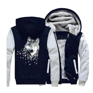 Wolf Head Jacket | Wolf-Horde Gray Dark Blue