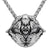 Wolf Head Odin Necklace | Wolf-Horde-Silver-