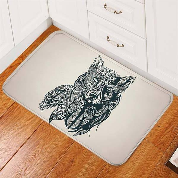 Wolf Head Rug | Wolf-Horde-40x60cm-