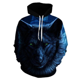 Wolf Hoodie Black | Wolf-Horde S