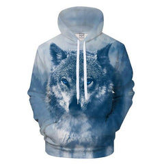 Wolf Hoodie Blue | Wolf-Horde S