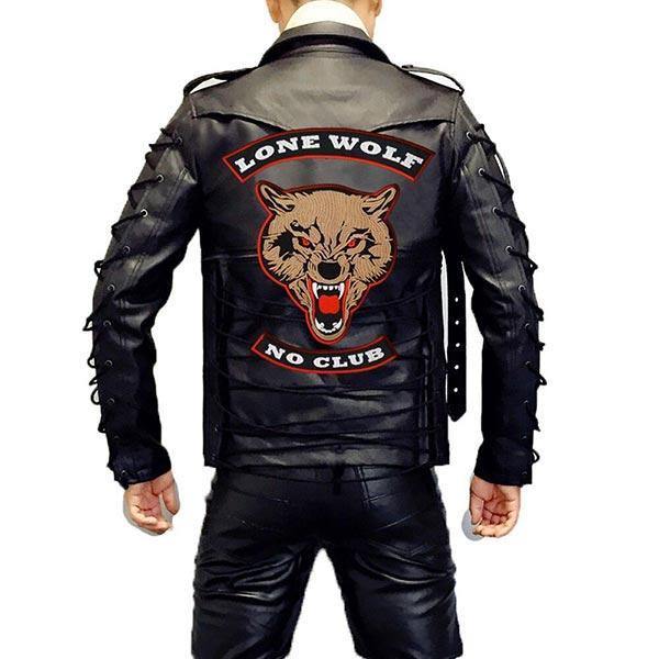 Wolf textile cheap jacket