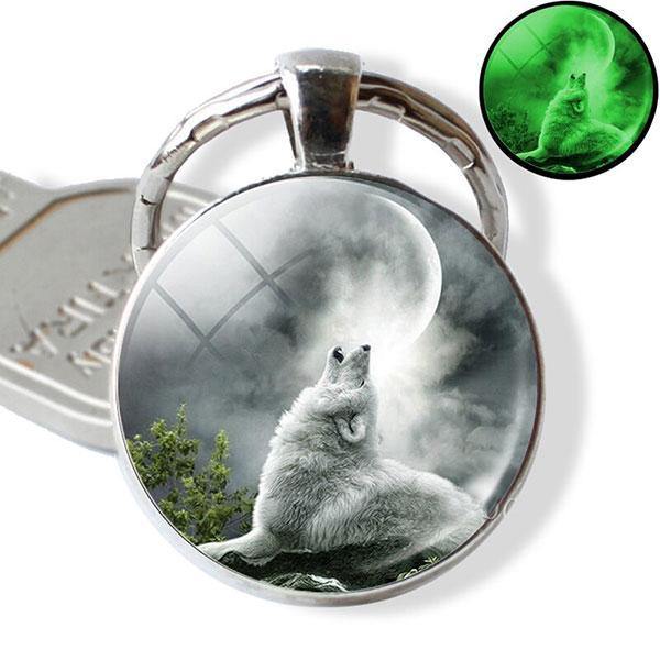 Wolf Keychain white | Wolf-Horde-White Wolf-