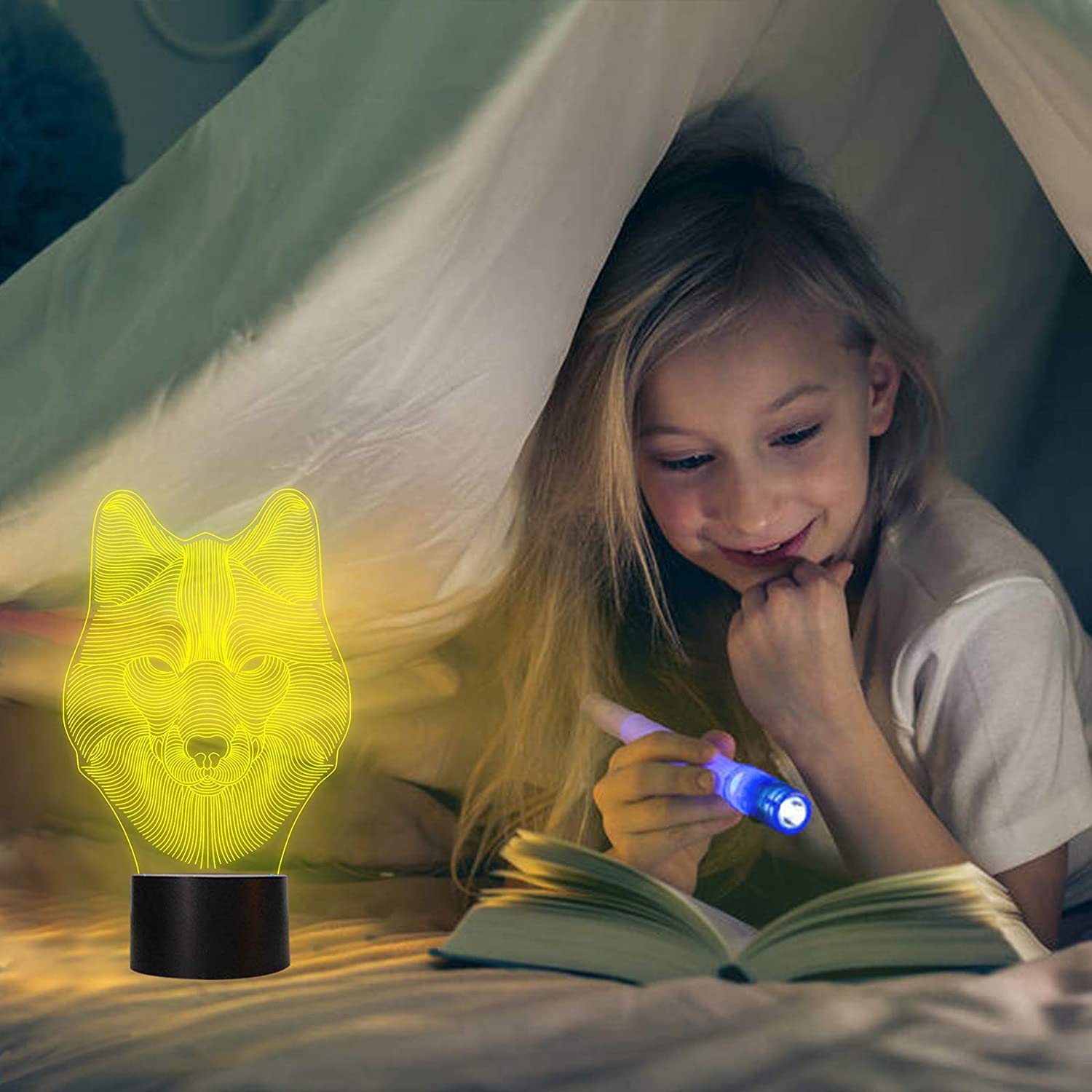 Wolf Led Lamp | Wolf-Horde 16 changing colors