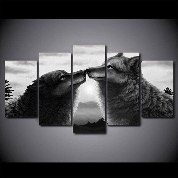 Wolf Love Canvas | Wolf-Horde-Small-