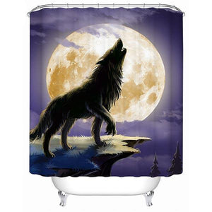 Wolf Lover Shower Curtain | Wolf-Horde-W90xH180cm-