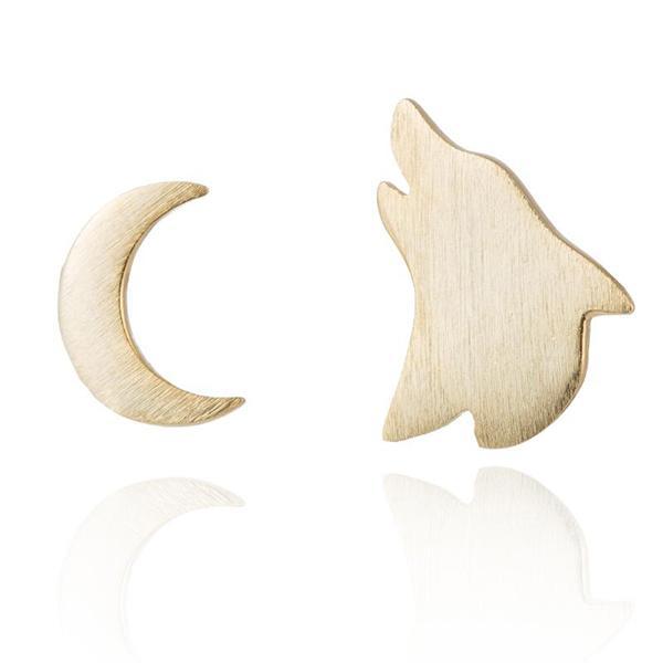 Wolf Moon Earrings | Wolf-Horde-Golden-