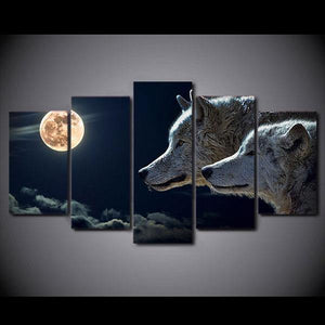 Wolf Moon Painting | Wolf-Horde-Small-