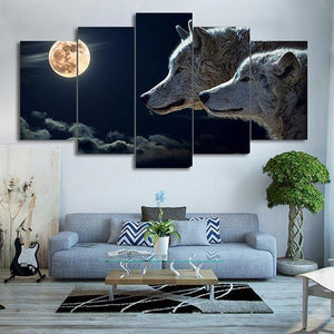 Wolf Moon Painting | Wolf-Horde-Small-