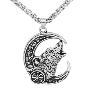 Wolf Moon Pendant | Wolf-Horde-Silver-