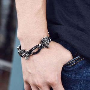 Wolf Pack Bracelet | Wolf-Horde-Silver-