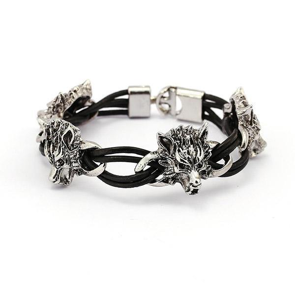 Wolf Pack Bracelet | Wolf-Horde-Silver-