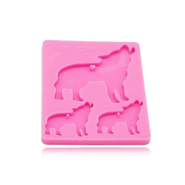 Wolf pack cake mould | Wolf-Horde-Pink-