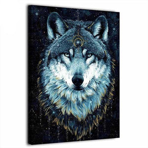 Wolf Painting Face | Wolf-Horde-35x50cm-