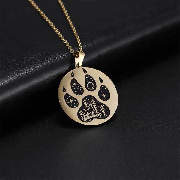 Wolf Paw Necklace | Wolf-Horde-Silver-