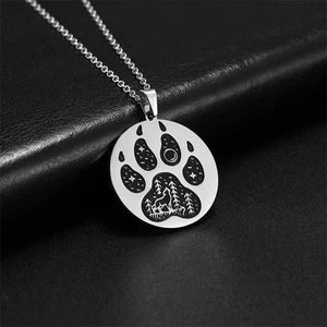 Wolf Paw Necklace | Wolf-Horde-Silver-