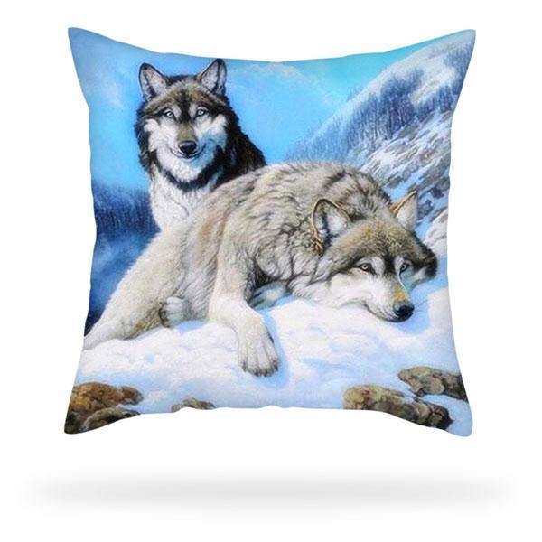 Wolf Pillow Case couple alpha | Wolf-Horde-Couple alpha-