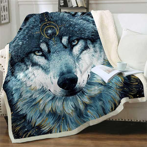 Wolf Print Fleece Blanket | Wolf-Horde-75cmx100cm-