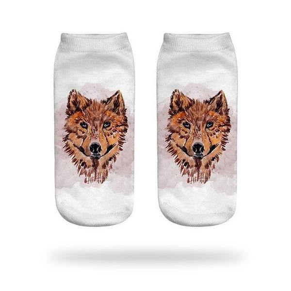 Wolf Print Socks | Wolf-Horde-wolf painting-