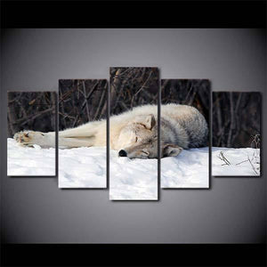 Wolf Sleep Painting | Wolf-Horde-Small-