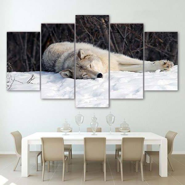 Wolf Sleep Painting | Wolf-Horde-Small-