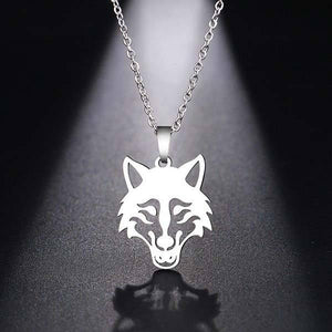 Wolf Spirit Animal Necklace | Wolf-Horde-Silver-