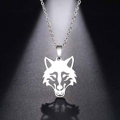 Wolf Spirit Animal Necklace | Wolf-Horde-Silver-