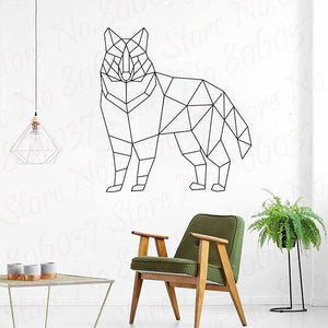 Wolf Stickers origami | Wolf-Horde-40X42CM-